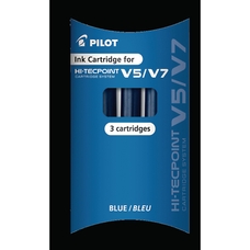 Pilot Hi-Tecpoint V5 & V7 Refills - Blue - Pack of 3