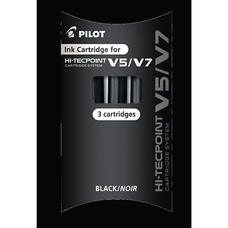 Pilot Hi-Tecpoint V5 & V7 Refills - Black - Pack of 3