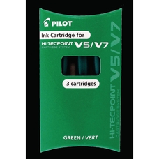 Pilot Hi-Tecpoint V5 & V7 Refills - Green - Pack of 3