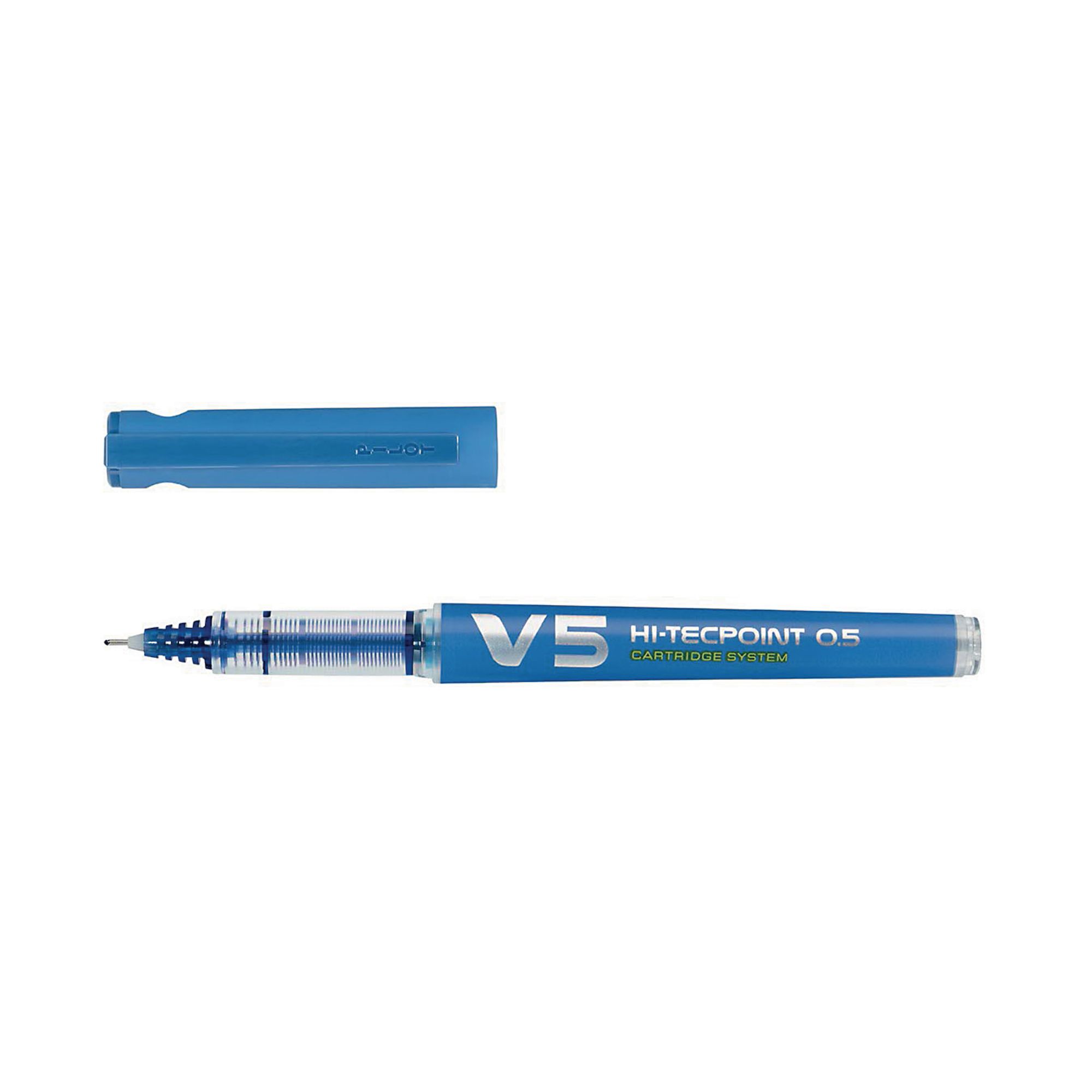 Hi-Tecpoint V5 Refillable Pen Blue Pk10