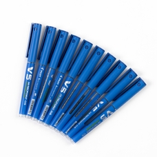 PILOT Hi-Tecpoint V5 Fineliner Pens - Blue - Pack of 10