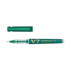 Pilot Hi-Tecpoint V7 Fineliner Pen - Green - Pack of 10