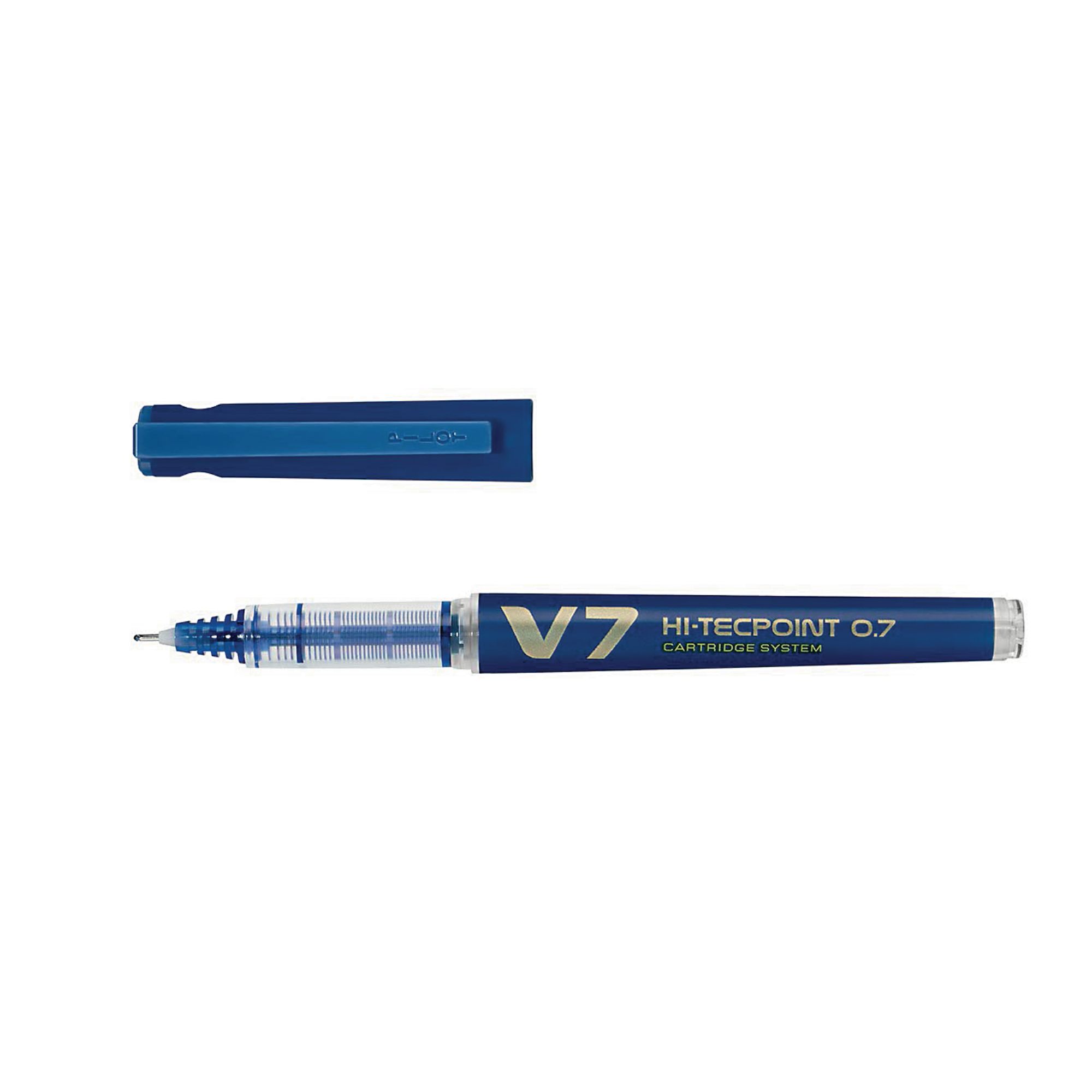 Hi-Tecpoint V7 Refillable Pen Blue Pk10
