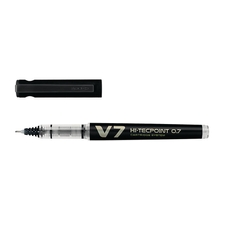 Pilot Hi-Tecpoint V7 Fineliner Pen - Black - Pack of 10