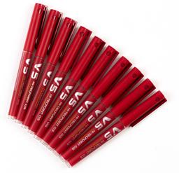 PILOT Hi-Tecpoint V5 Fineliner Pens - Red - Pack of 10