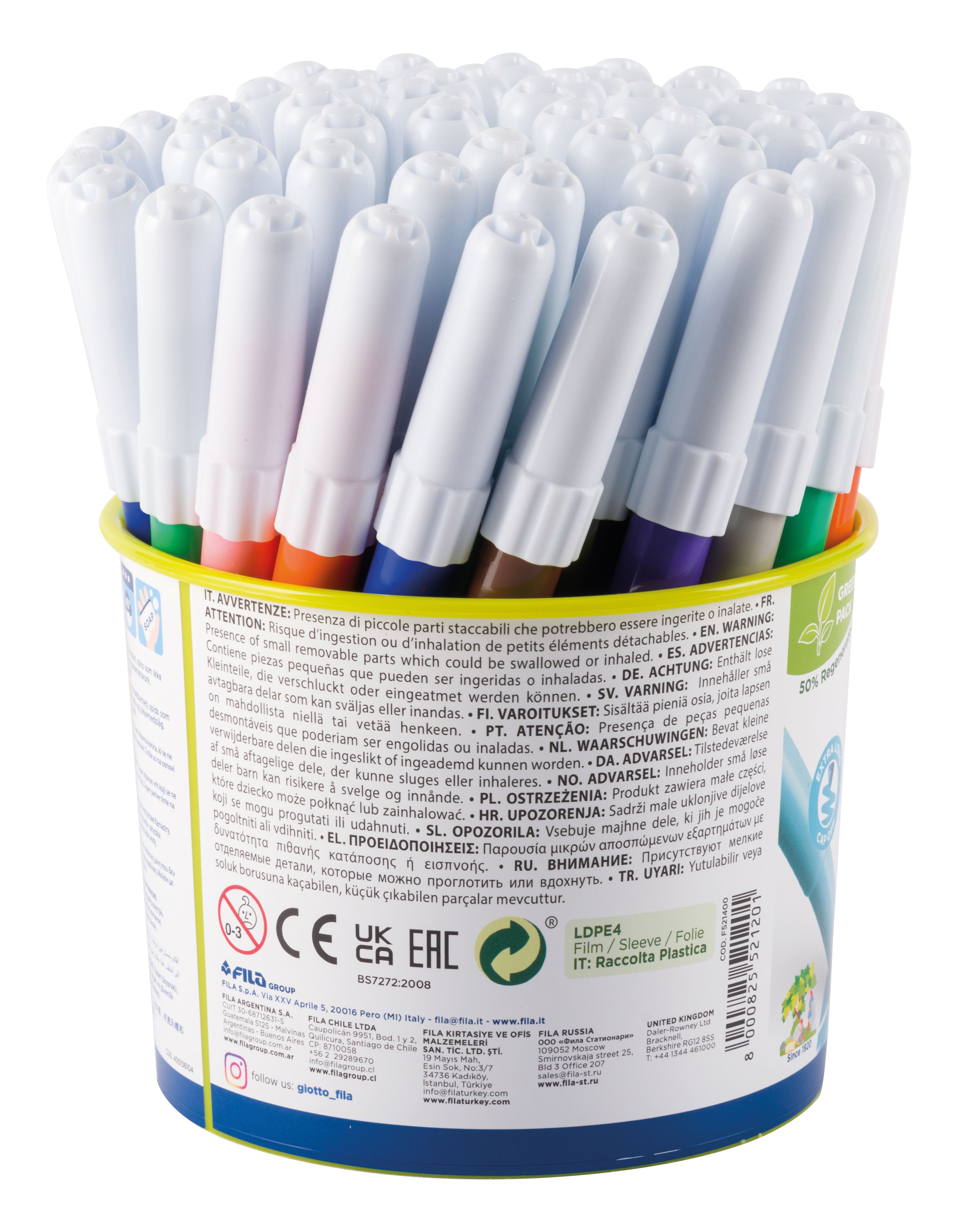 GIOTTO Turbo Maxi Colour Pens - Assorted - Pack of 48 | HC1106428