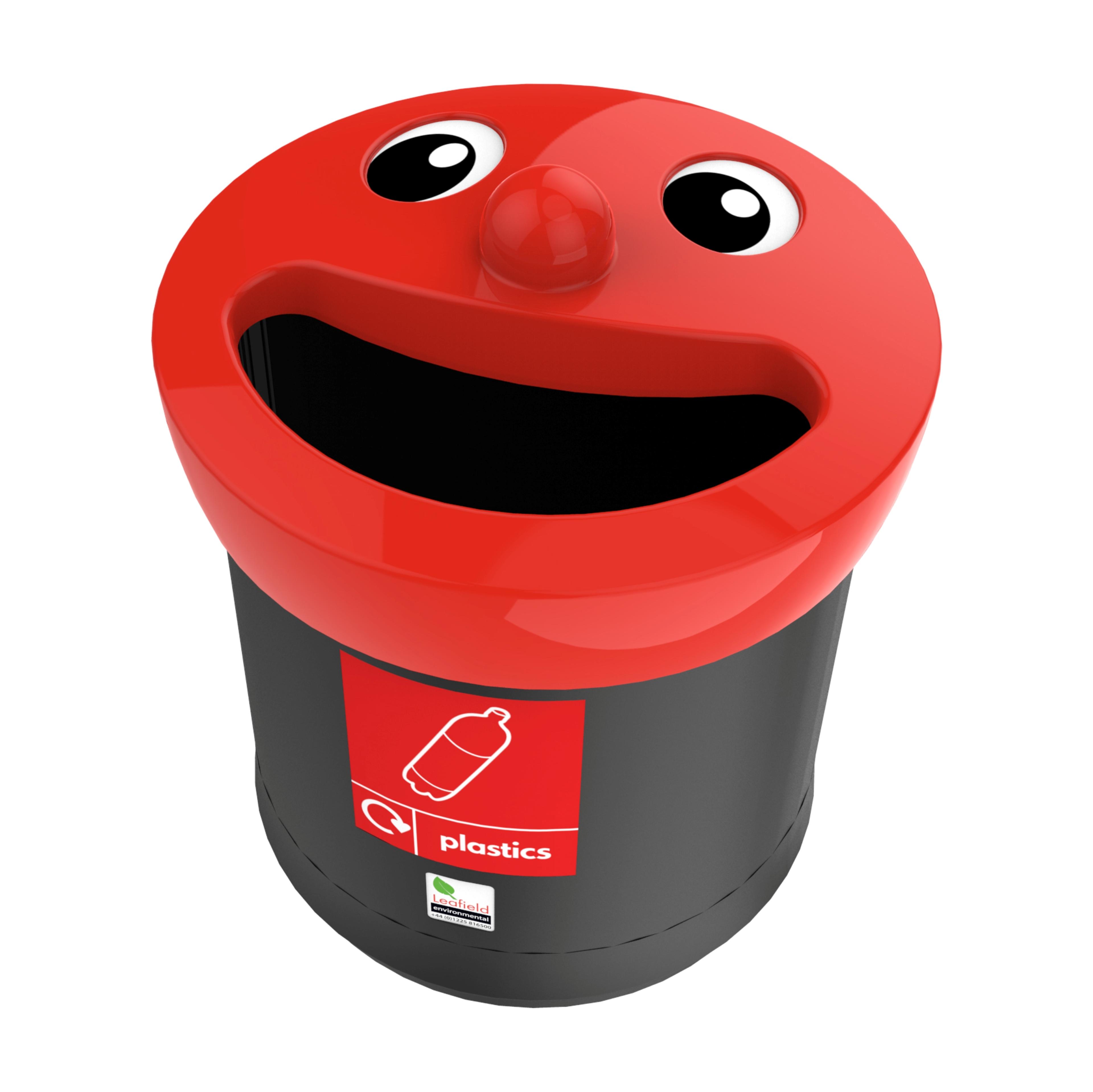 Recycling Bin - Red - 62 litres