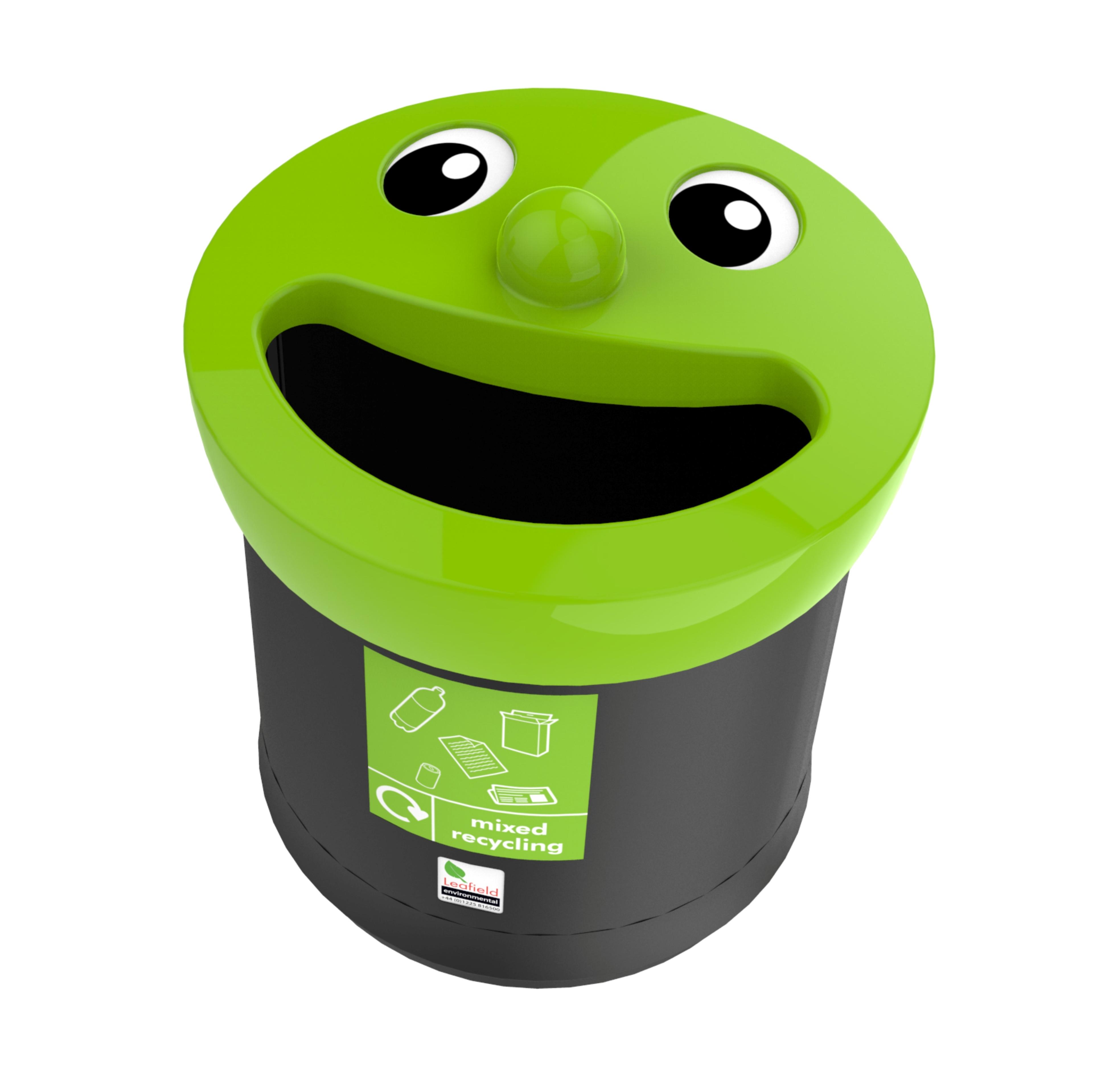 Recycling Bin - Green - 62 litres