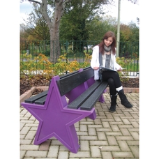 6 Seat Star Bench - Purple