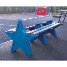 6 Seat Star Bench - Dark Blue