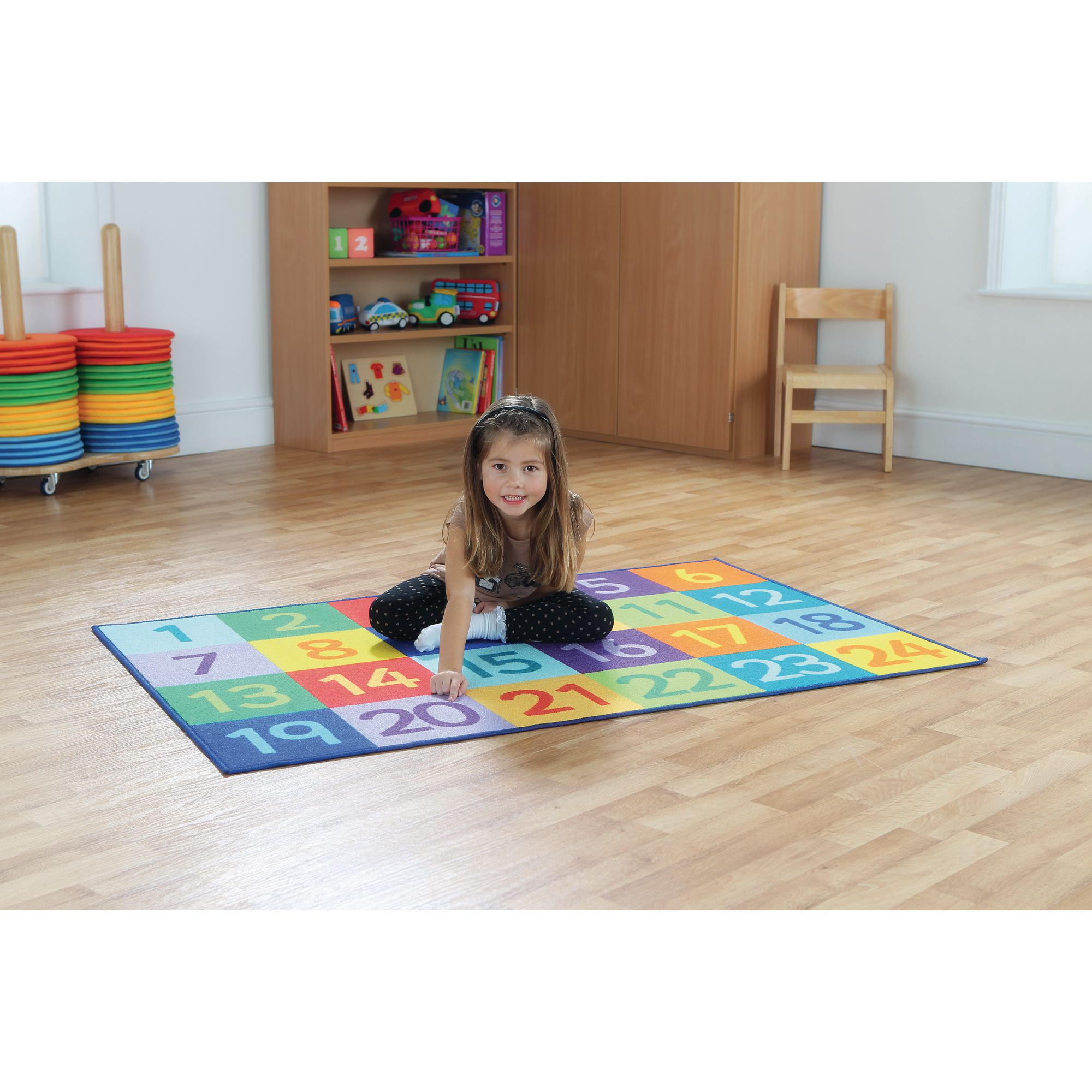 HE1108946 - Rainbow 1 to 24 Numbers Mat | Hope Education