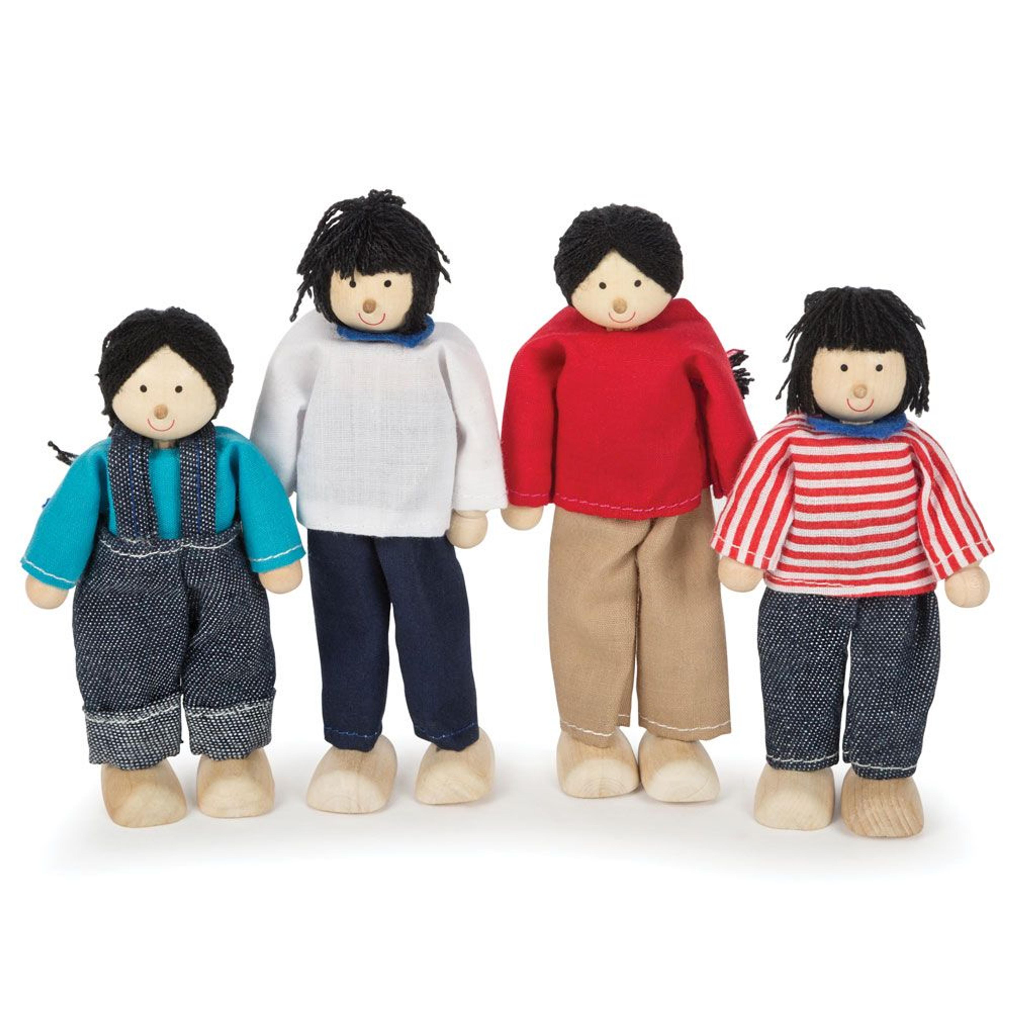 TIDLO Brown Doll Family