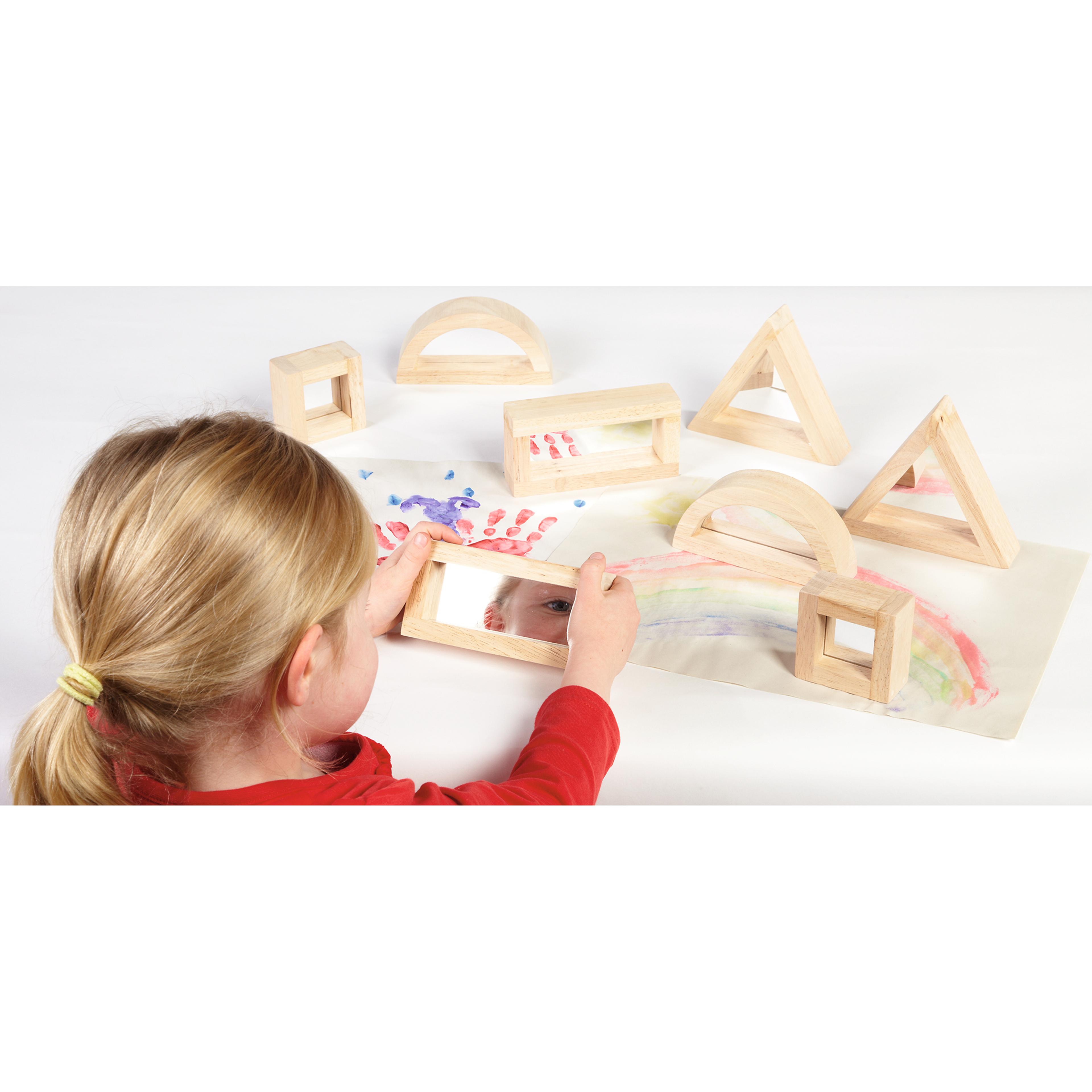 tickit Large Mirror Block Set - Pack of 8