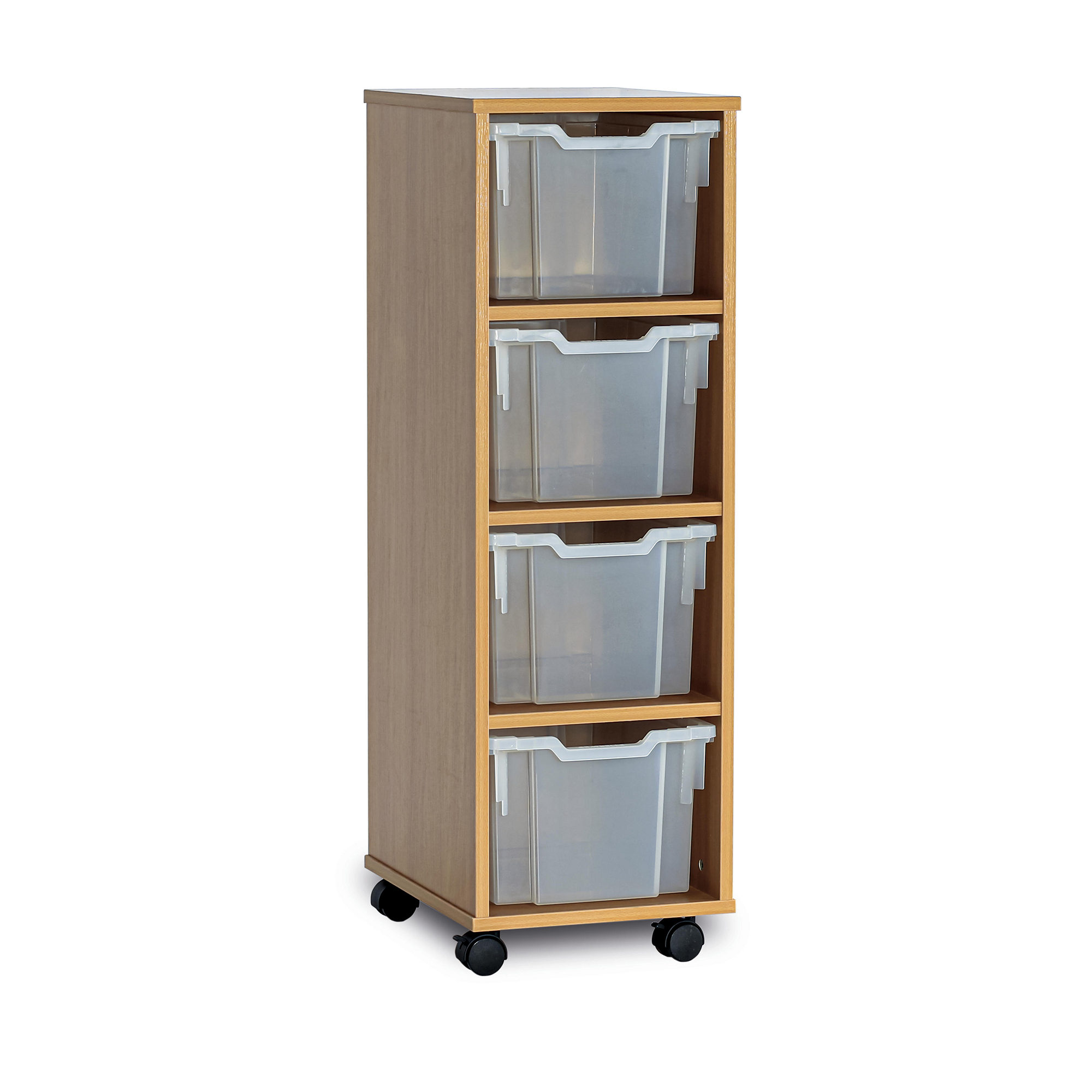 Single Unit 4Tray Mobile Clear