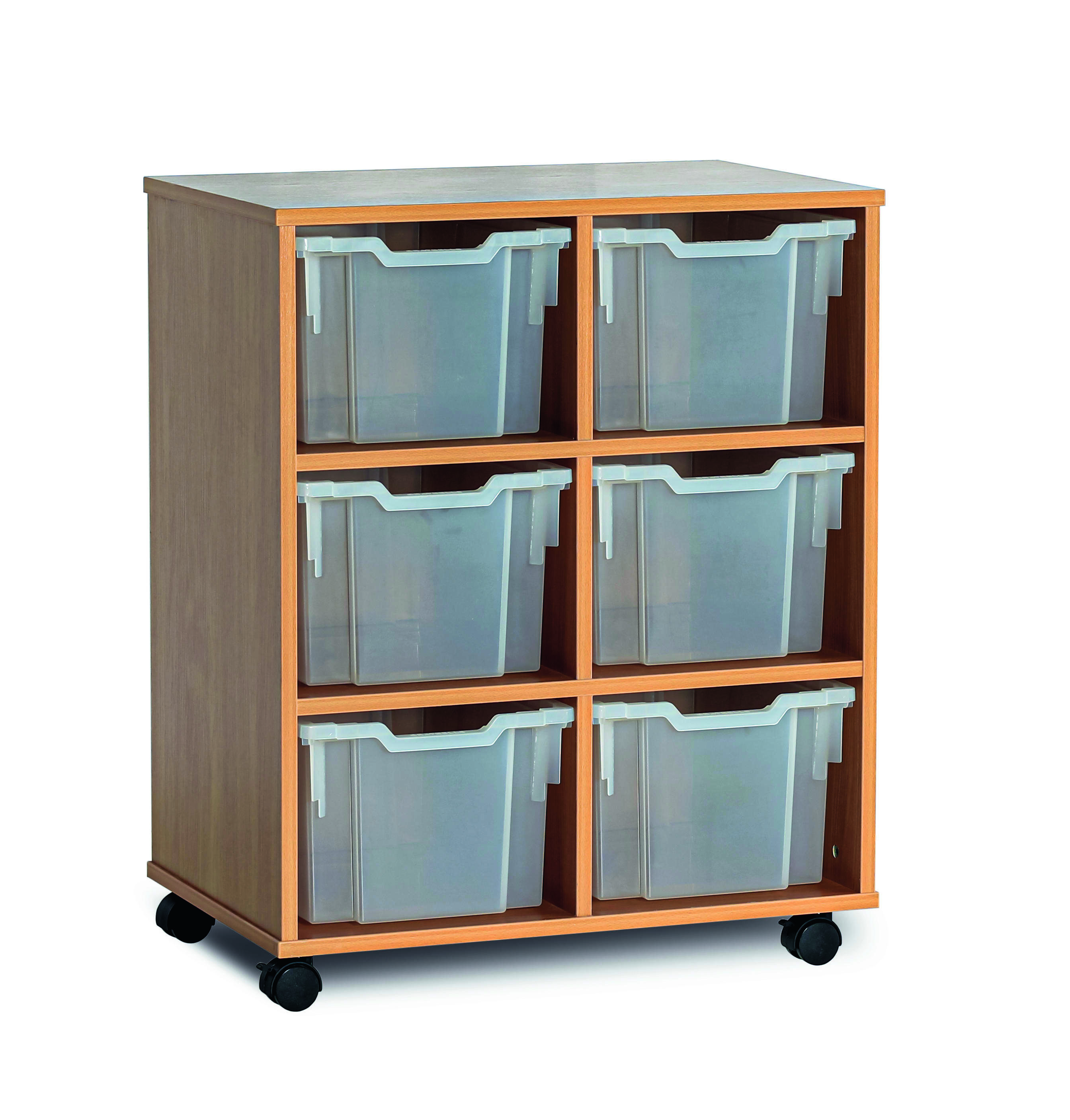 Double Unit 6Tray Mobile Clear