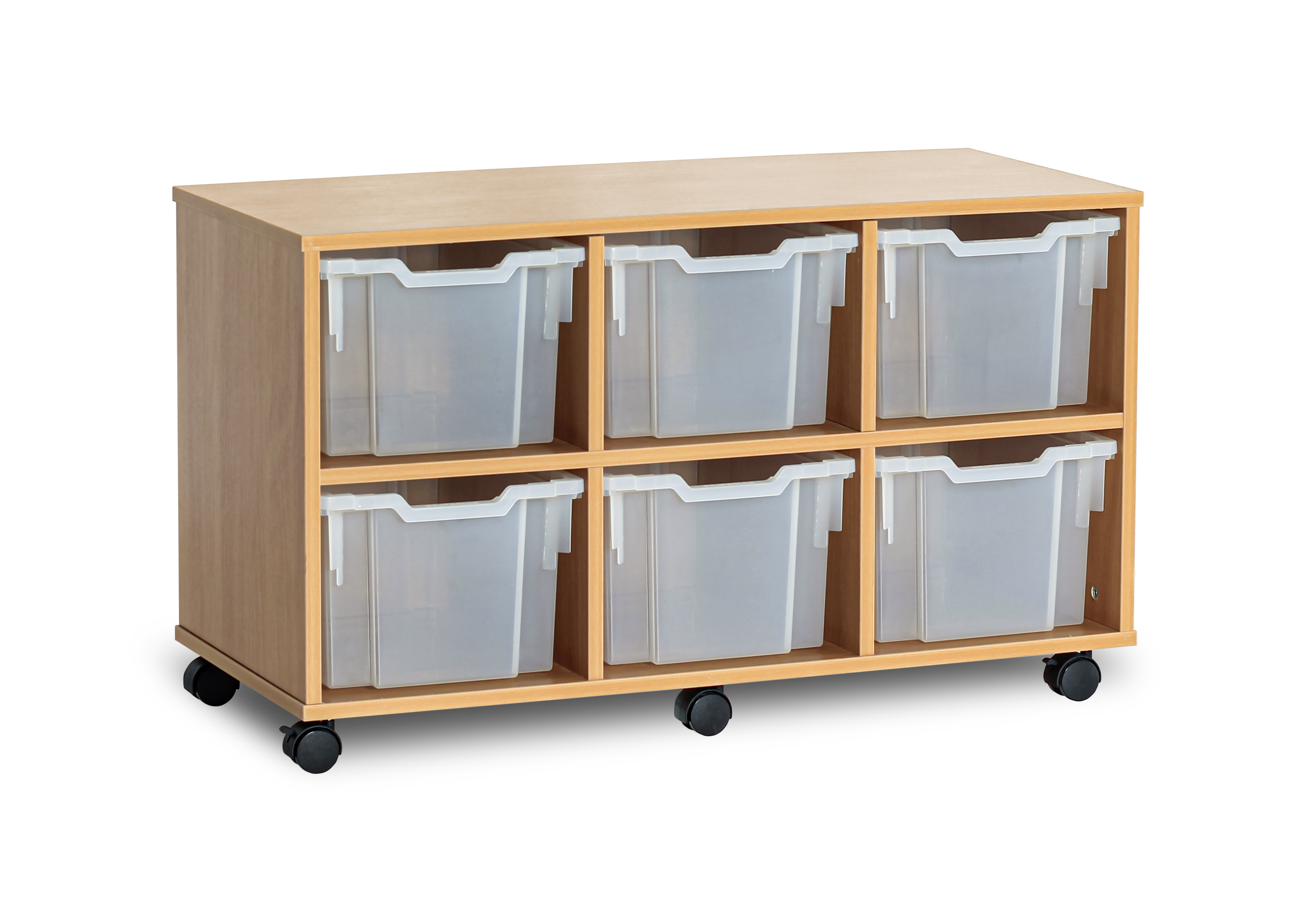 Triple Unit 6Tray Mobile Clear