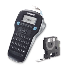 DYMO LabelManager 160 Label Maker & D1 Black and White Tape Set - Pack of 1