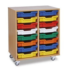 GALT Tall Double Bay Units - Coloured Trays