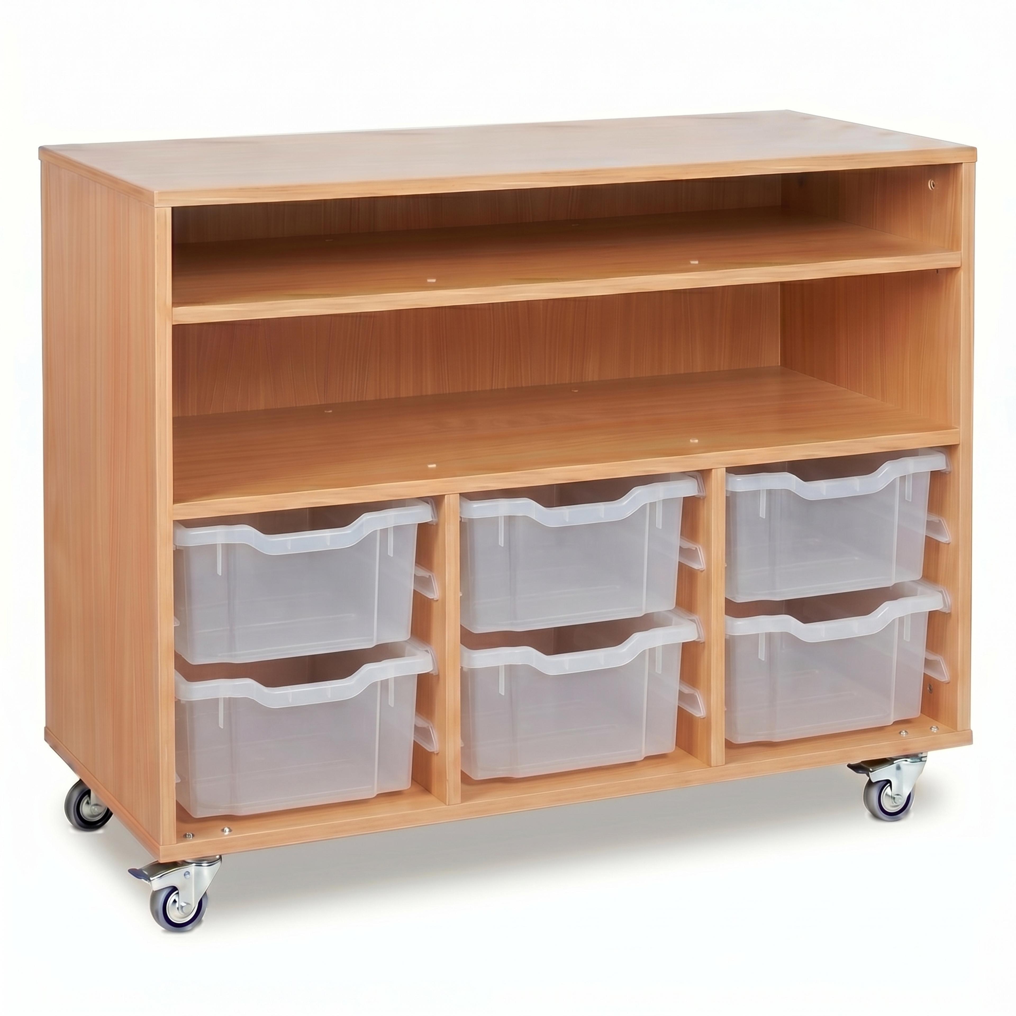 GALT Paper Storage Unit with 6 Clear Trays