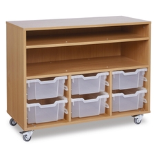 GALT Paper Storage Unit with 6 Clear Trays