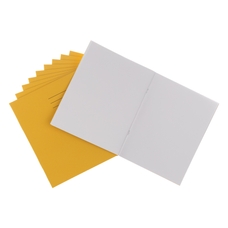 9x7" Exercise Book 80 Page, Plain, Yellow - Pack of 100
