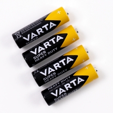 Varta High Power Zinc Carbon Battery - AA, R6 - Pack of 4