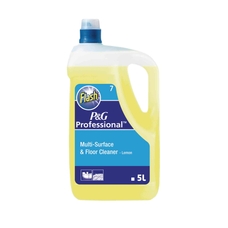 P & G Professional Flash Multi-surface and Floor Cleaner - Lemon 5 litres - pack of 2