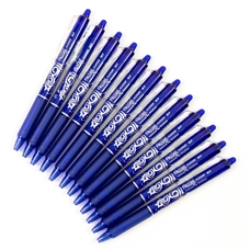 PILOT FriXion Clicker Rollerball Pens - Blue - Pack of 12