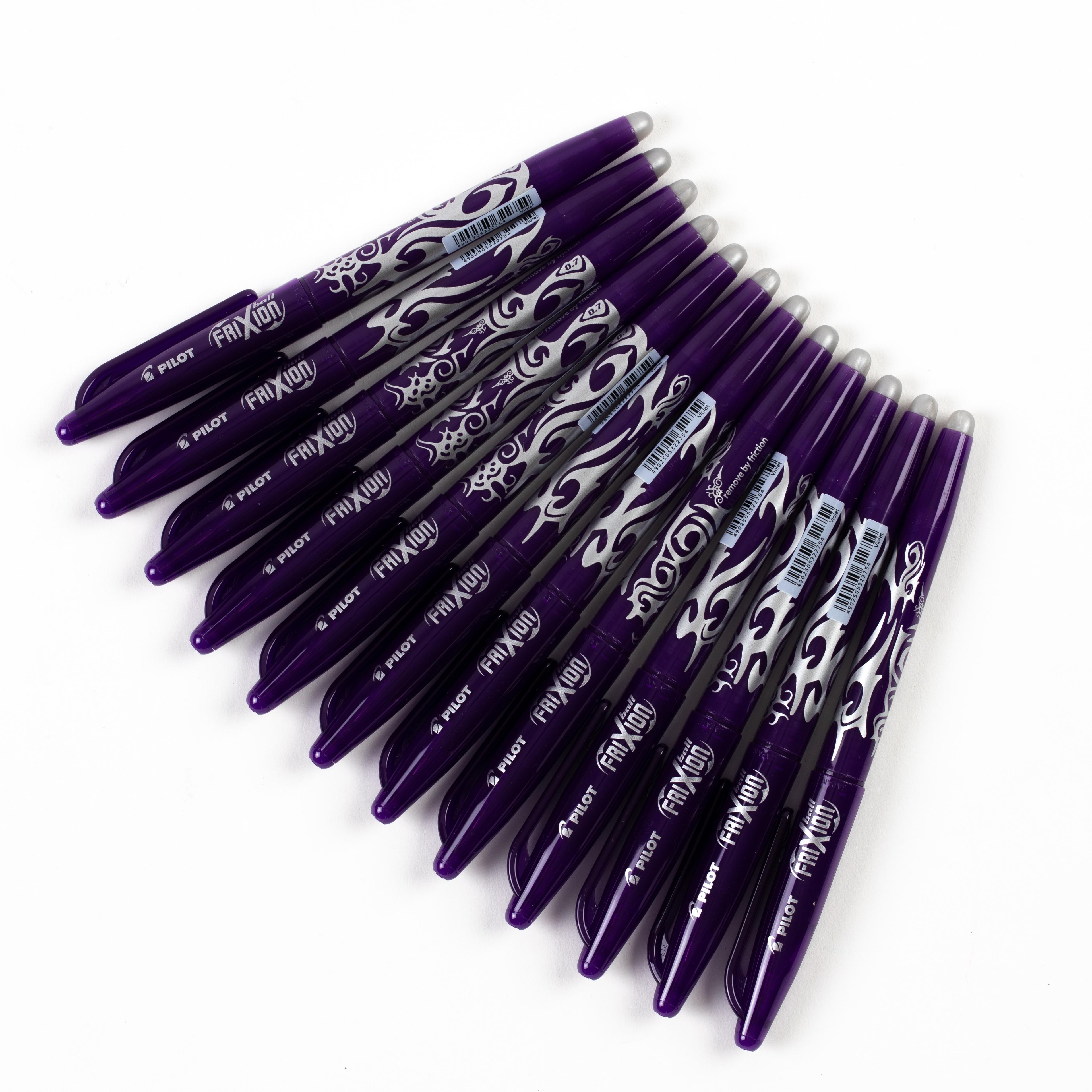 PILOT FriXion Erasable Rollerball Pens - Purple - Pack of 12