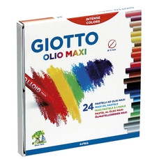 GIOTTO Olio Maxi Oil Pastels - Assorted - Pack of 24