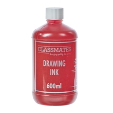 Classmates Drawing Ink - Red - 600ml