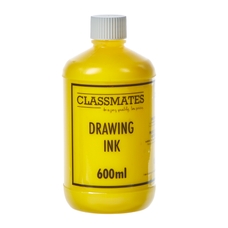 Classmates Drawing Ink - Yellow - 600ml
