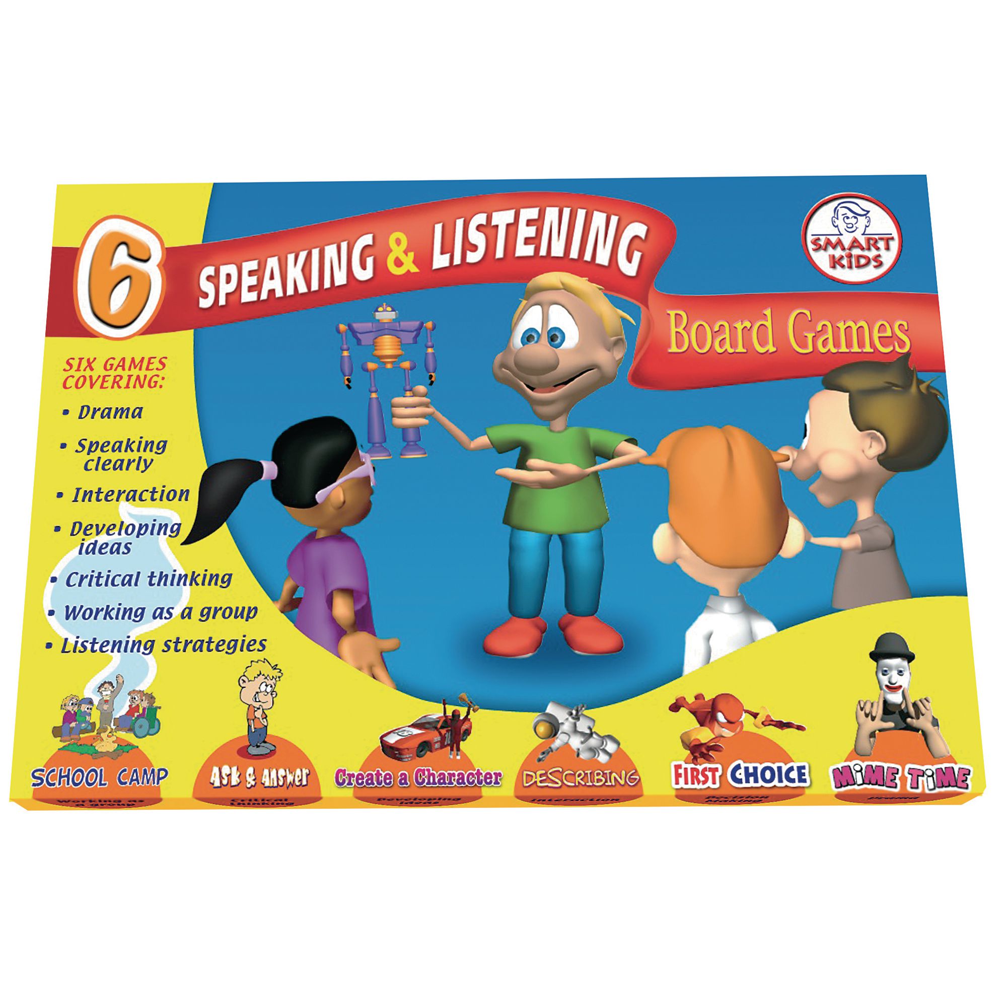 G1203166 Smart Kids Speaking And Listening Games Pack Of 6 Gls