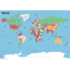 Simple Map of the World