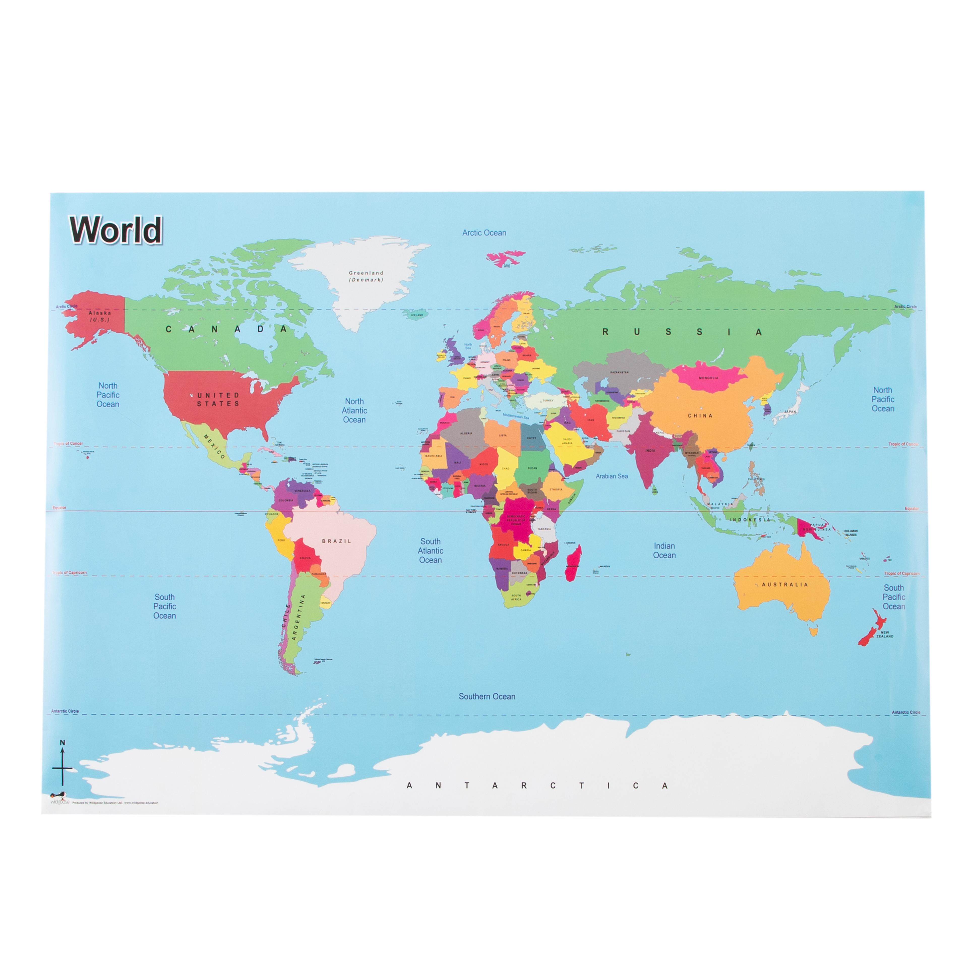 wildgoose Simple Map of the World