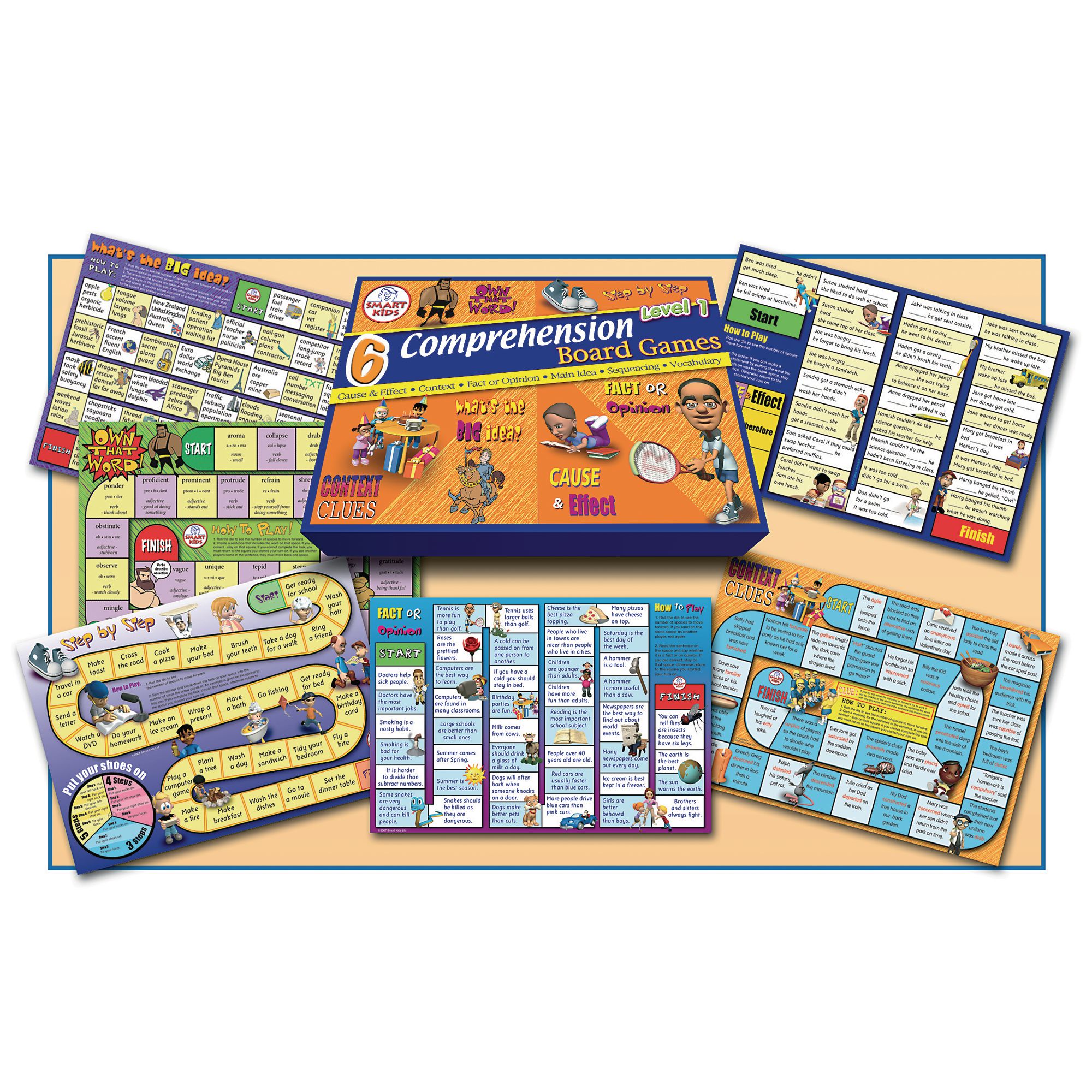 Reading Comprehension Board Games Set 1