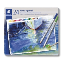 STAEDTLER Karat Aquarell 125 Colouring Pencils - Assorted - Pack of 24