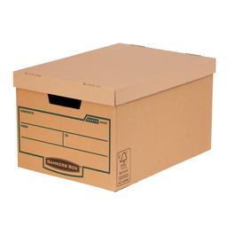 Fellowes Budget Box - Brown/Green - Pack of 10