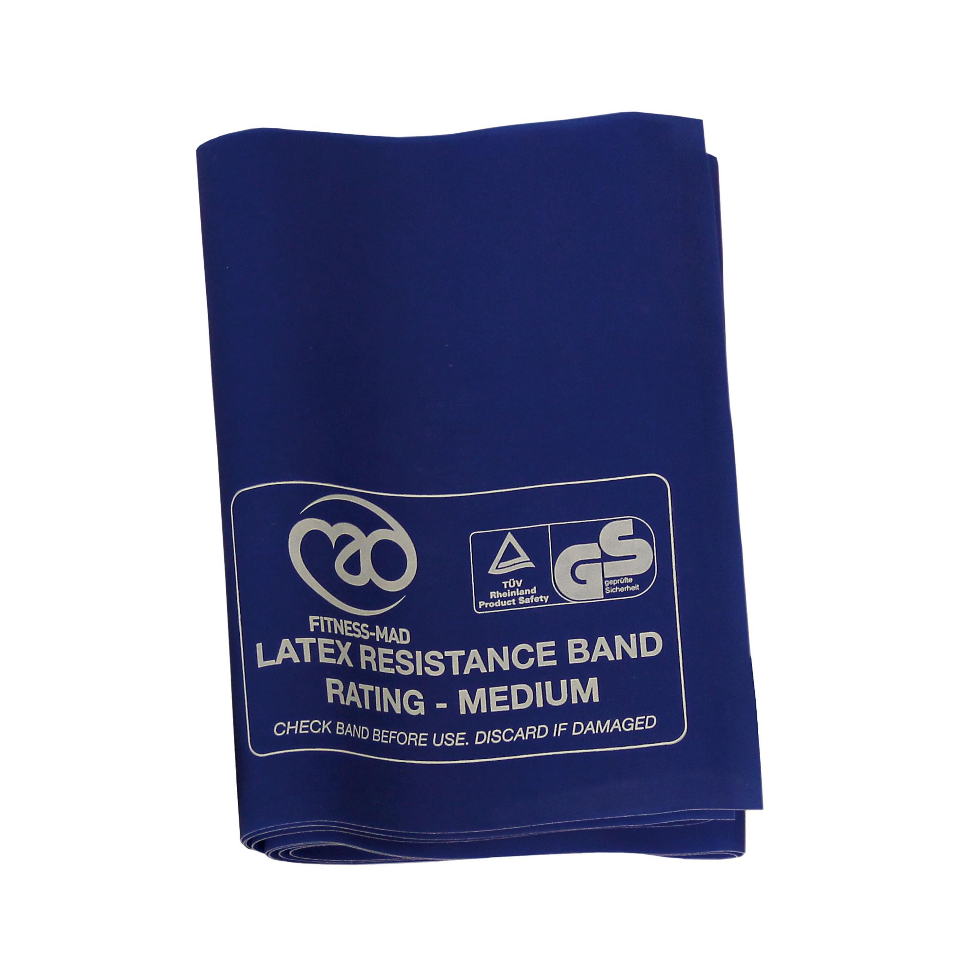 Fitness Mad Resistance Band - Medium - Blue - Pack of 10