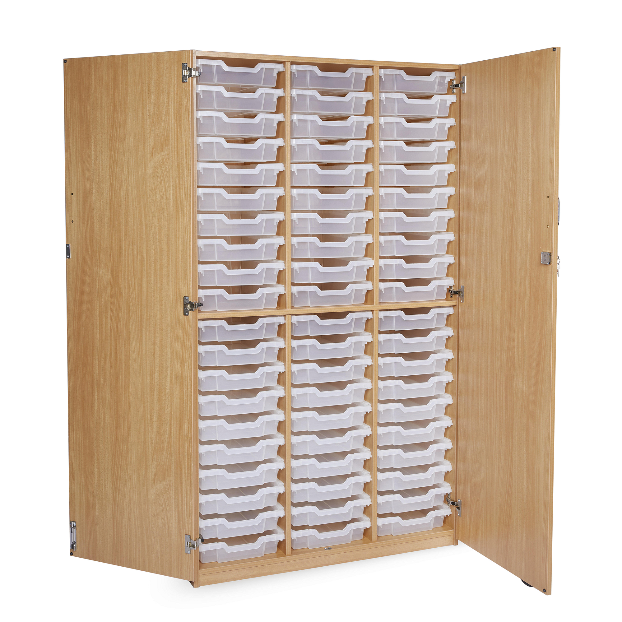 60 Tray With Doors-Clear Trays