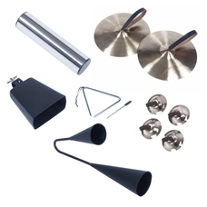 PP World Metal Percussion Instrument Set - Pack of 7