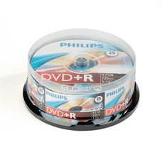 PHILLIPS Pack of Recordable DVD Spindle - DVD+