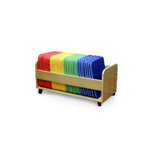Rainbow Square Cushions  and Tuf 2 Trolley - Pack of 32