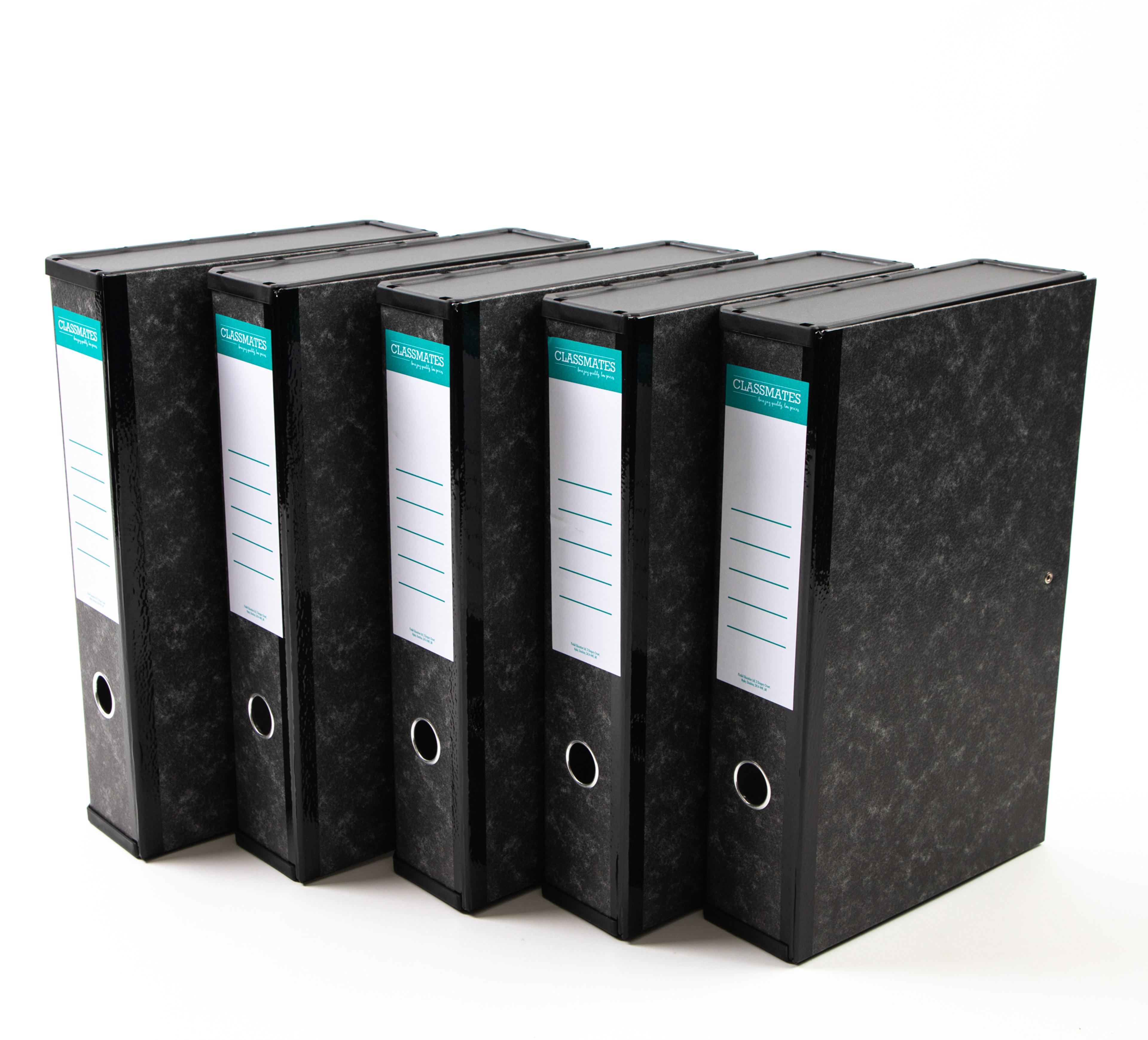 Classmates Box File - Foolscap - Grey - Pack of 10