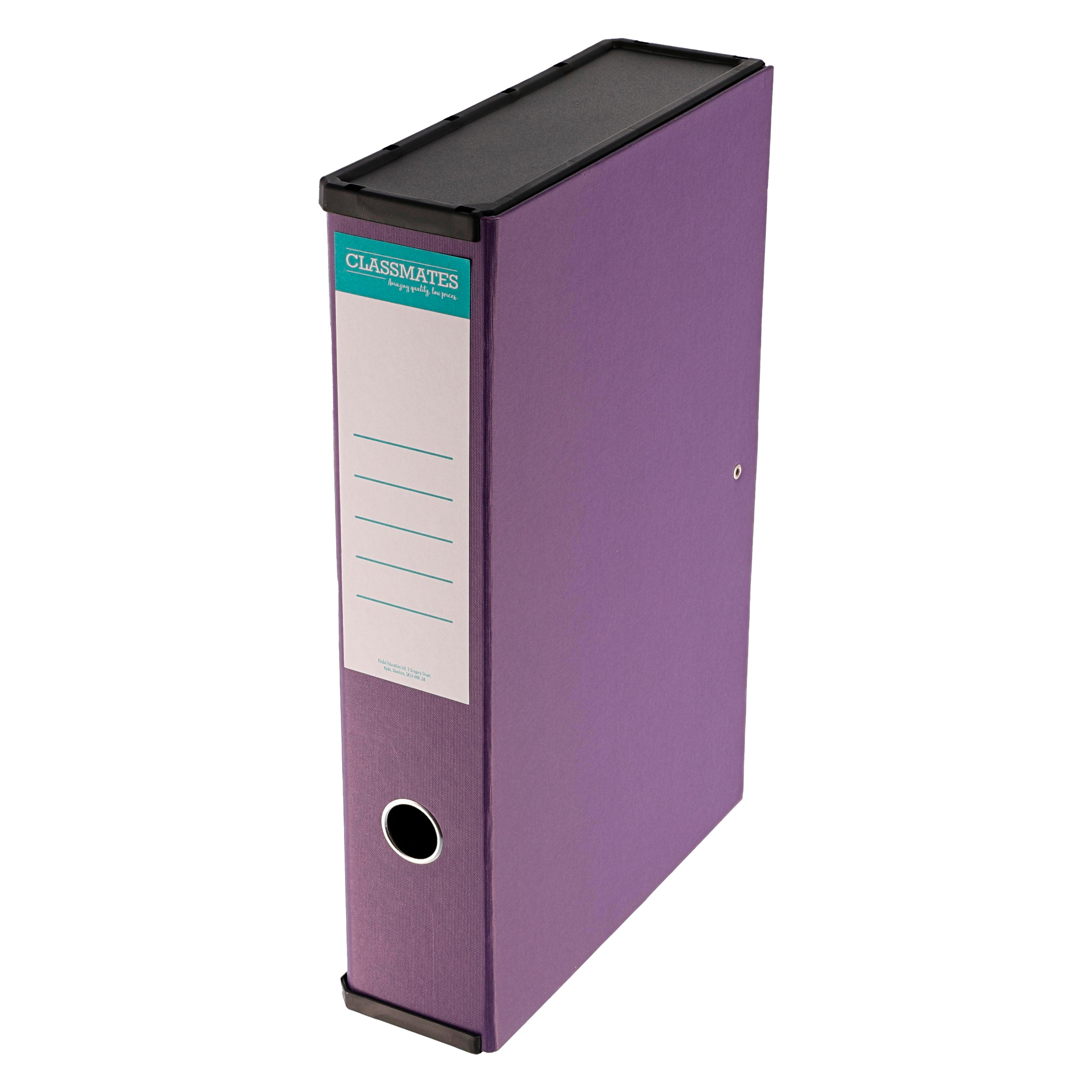 Classmates Box File - Foolscap - Purple - Pack of 1