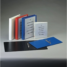 Two Ring A4 Presentation Ring Binder Black - 38mm Spine/25mm Capacity - Pack of 10