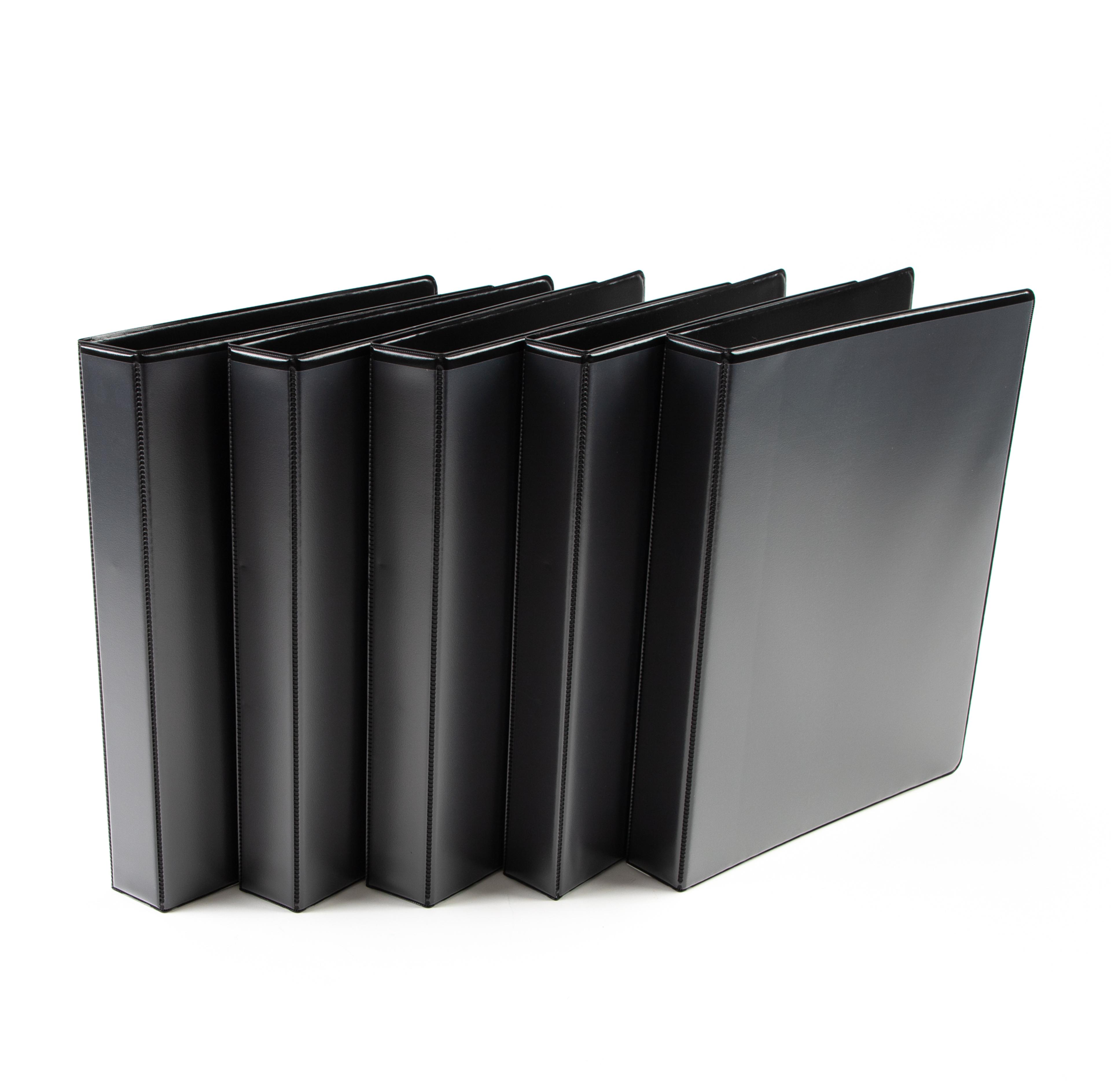 Two Ring Presentation Ring Binder - A4 - Black - 38mm Spine/25mm Capacity - Pack of 10