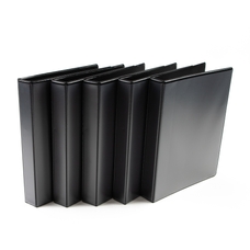 Two Ring Presentation Ring Binder - A4 - Black - 38mm Spine/25mm Capacity - Pack of 10