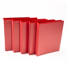 Two Ring Presentation Ring Binder - A4 - Red - 38mm Spine/25mm Capacity - Pack of 10