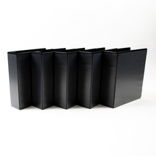 Four Ring Presentation Ring Binder - A4 - Black - 95mm Spine/65mm Capacity - Pack of 10
